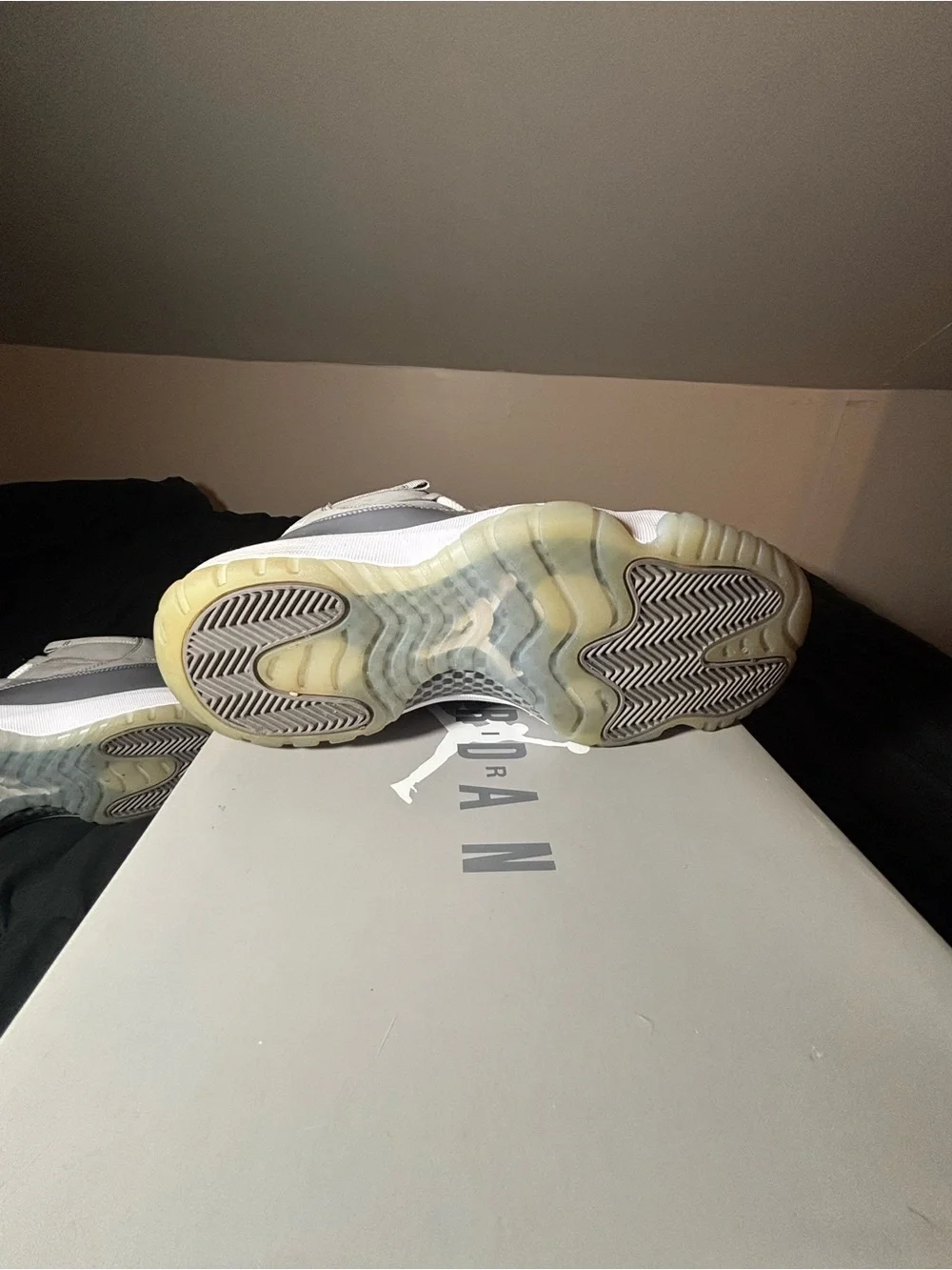 Jordan Retro Low Sneakers in Cool Grey and White Size 10 2021 w/ OG box
